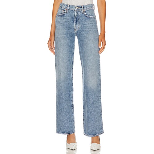 [秋冬新品] AGOLDE 高腰直筒牛仔裤丹宁复古水洗长裤REVOLVE