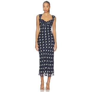 Gaia 性感礼服REVOLVE小众新款 ELISEO 藏青色 裙子 Cult