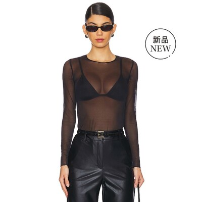 [秋冬新品]Commando CHIC MESH 长袖T恤 黑色REVOLVE小众