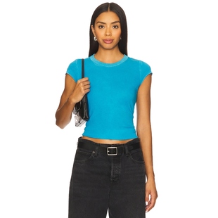 [冬季内搭]COTTON CITIZEN MARBELLA 盖袖T恤 蓝色辣妹风REVOLVE