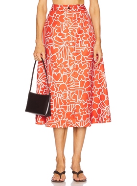 [冬季新品] Papa Don't Preach 半身裙红色REVOLVE小众新款