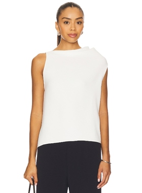 Vince A-line Asymmetrical Draped Top 白色 y2k辣妹风REVOLVE小