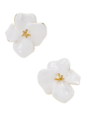 SHASHI BLOMA 铆钉耳饰 白色REVOLVE小众新款