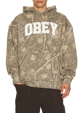 Obey NA 连帽衫 棕色REVOLVE小众新款冬季保暖