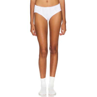 Cou Cou Intimates THE COZY BRIEF 低腰内裤 白色REVOLVE小众新