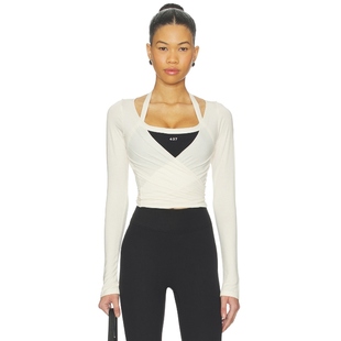 奶油色REVOLVE小众新款 裹身 BALLET 437