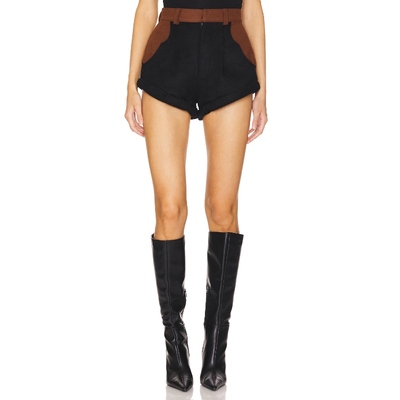 [冬季新品]Understated Leather 短裤黑色美式休闲风REVOLVE