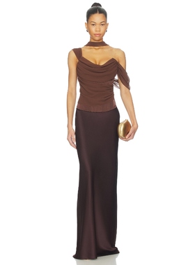 LPA ADARA 上装 棕色REVOLVE小众新款