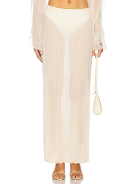 [冬季新品]Shani Shemer THORA 半身裙 奶油色REVOLVE小众新款