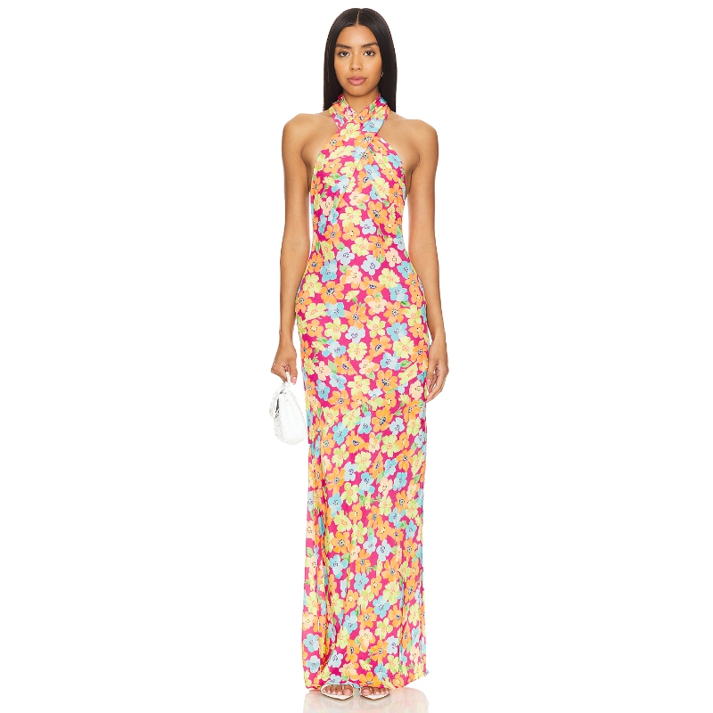 Lovers and Friends MACIE MAXI 裙子粉色REVOLVE小众