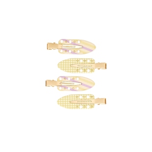 Jay 饰不留痕发夹REVOLVE小众新款 POPSTAR 水晶装 发卡套装 Emi