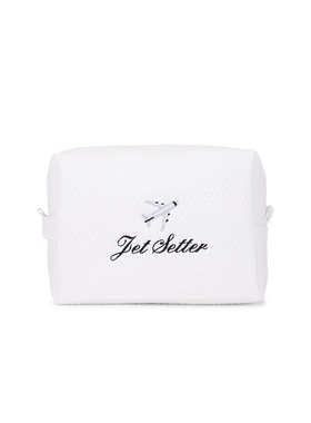 Abbode JET SETTER WAFFLE POUCH 商务旅行华夫格收纳包 白色REVO