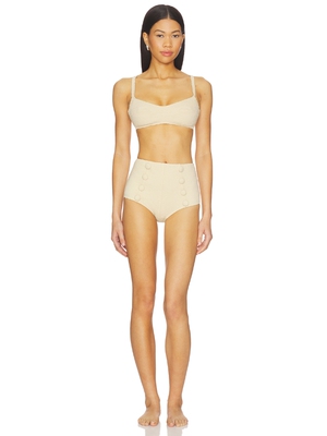 Lisa Marie Fernandez BALCONETTE HIGH WAIST BIKINI SET 半罩杯
