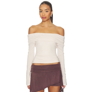 [冬季内搭]Geel LAURA 上装米色辣妹风REVOLVE小众新款