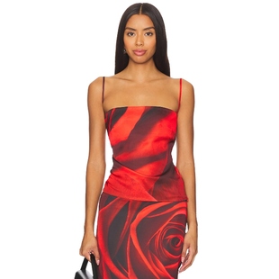 Tyler McGillivary CHARLIE 背心 红色 y2k辣妹风REVOLVE