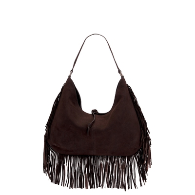 【美国直邮】 秋冬新品  Free People FRINGED 单肩包  棕色 秋冬