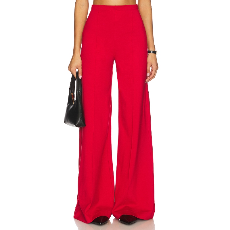 Ripley Rader 弹力针织阔腿裤 红色 美式休闲风REVOLVE小众新款