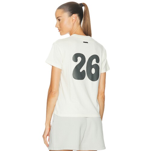 Fear of God ESSENTIALS白色上装简约短款T恤夏季新品REVOLVE
