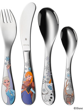 德国WMF福腾宝冰雪奇缘儿童餐具4/6件汤匙勺子叉子瓷碗盘子迪士尼