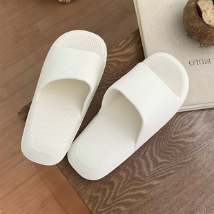 eva情侣防滑抗菌舒适拖鞋 防臭夏季 简约华夫格凉拖鞋 男女居家日式