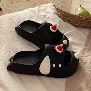 百搭防滑防撞舒适外穿凉拖鞋 拖鞋 小狗休闲女ins夏季 学生趣味个性
