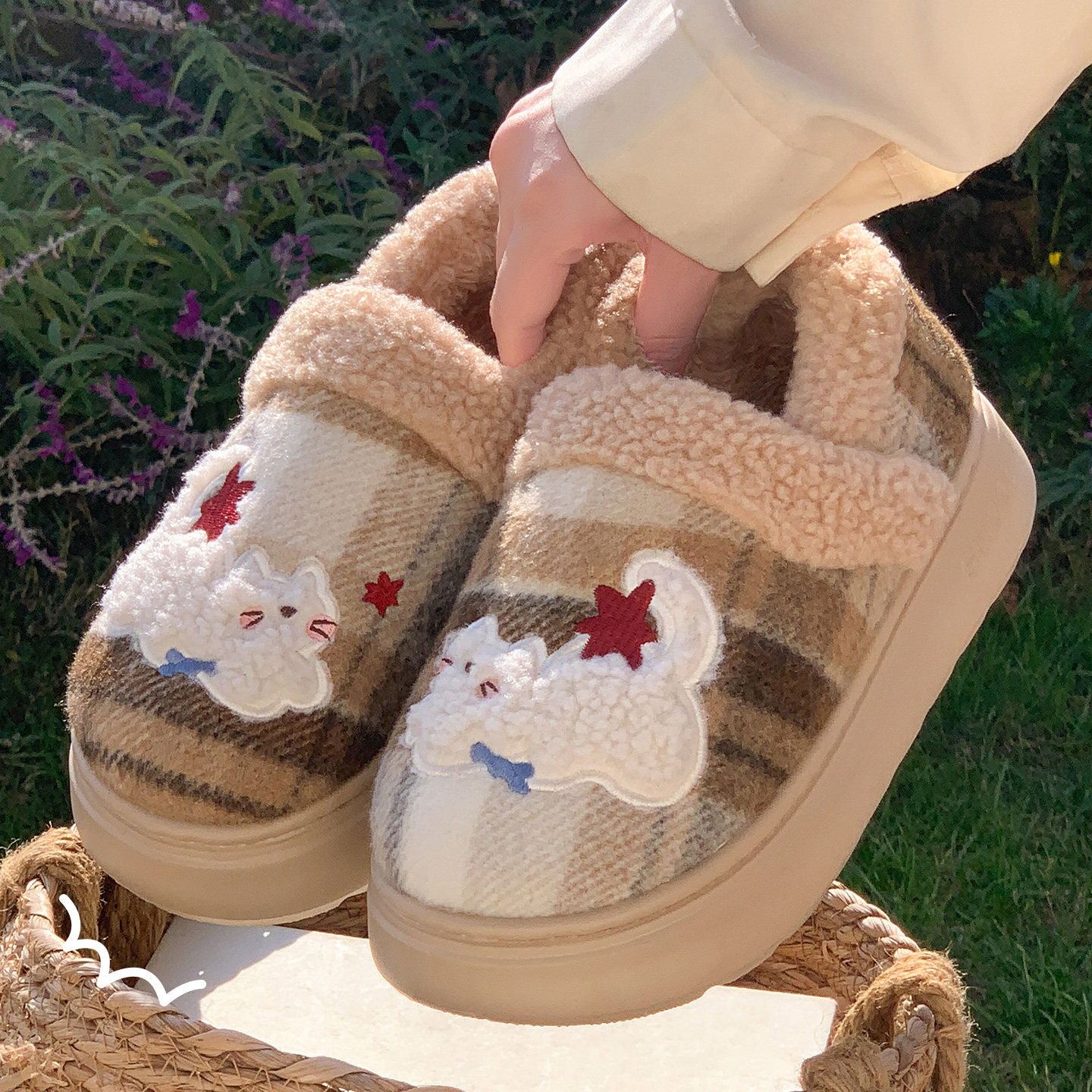 可爱棉拖鞋女款冬季2026新款室内居家居防滑保暖毛绒情侣棉鞋女士