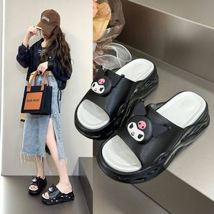 家居室内防滑软底网红外穿 夏季 可爱卡通厚底EVA凉拖鞋 女2026新款