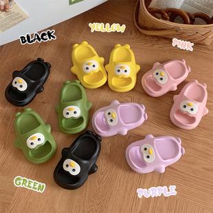 少女心可爱企鹅男童女童一字拖鞋夏季休闲居家防滑软底儿童凉拖鞋