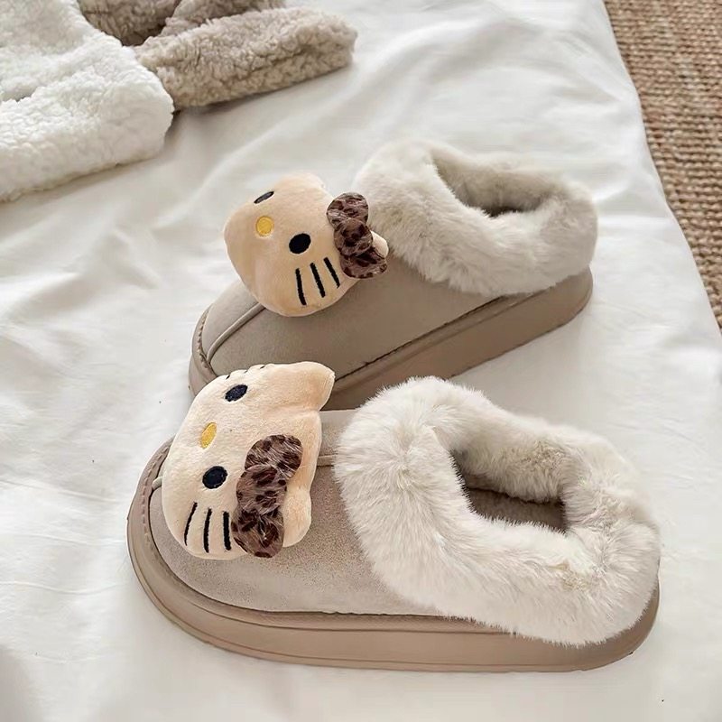2026新款包跟棉拖鞋女士冬季室内居家加绒保暖厚底防滑可爱棉拖鞋