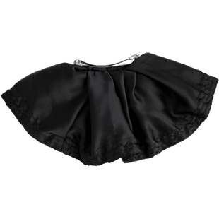 黑色裙摆蝴蝶结发夹女后脑勺半扎一字夹高级感弹簧夹夏季百搭发卡