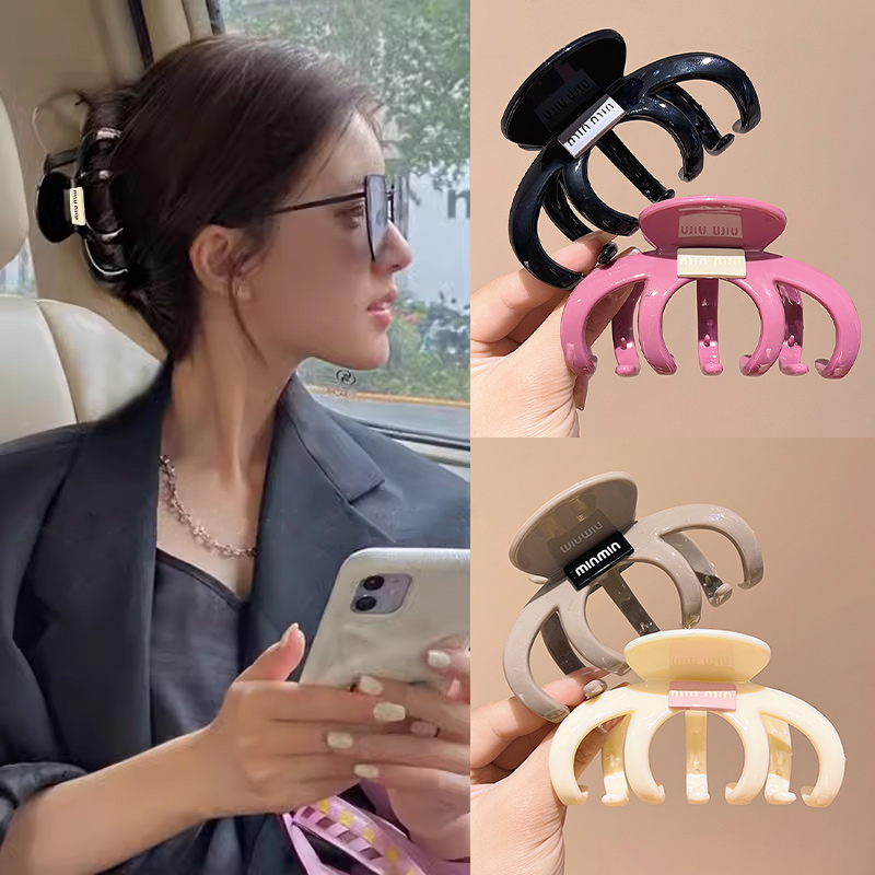 发夹女后脑勺min字母南瓜抓夹