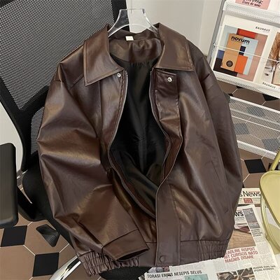 【限时优惠】风皮夹克男