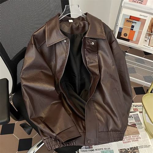 【限时优惠】风皮夹克男