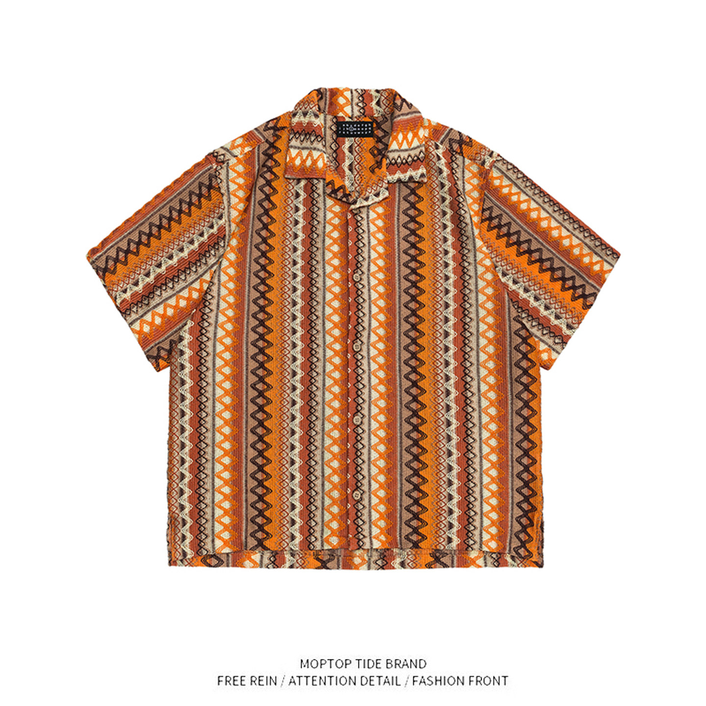 【限时优惠】古巴领衬衫男