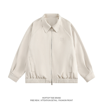 【限时优惠】刺绣翻领夹克男