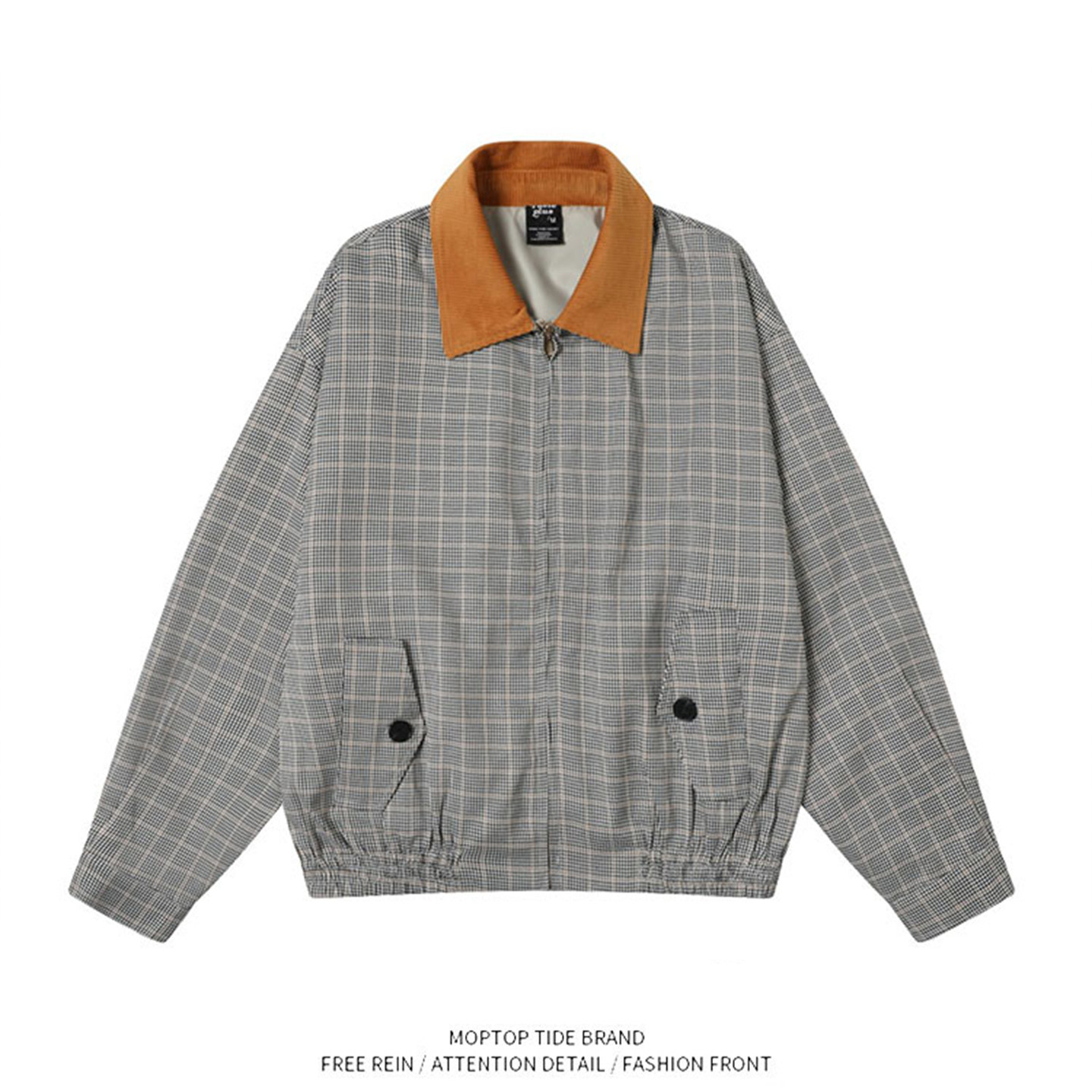【限时优惠】撞色翻领夹克