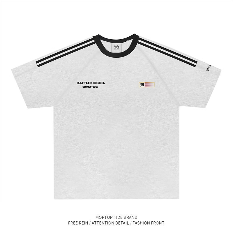 WHXS国潮牌美式复古短袖T恤男女夏季情侣高街宽松上衣TEE,男装,T恤,淘宝优惠券,粉丝福利购,淘宝优惠卷