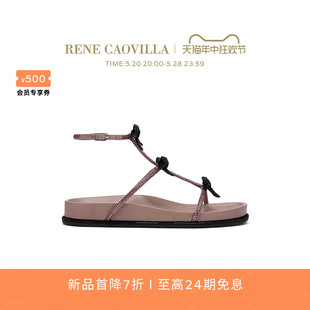 RENE 首降 CATERINA系列水钻女士平底凉鞋 新品 CAOVILLA