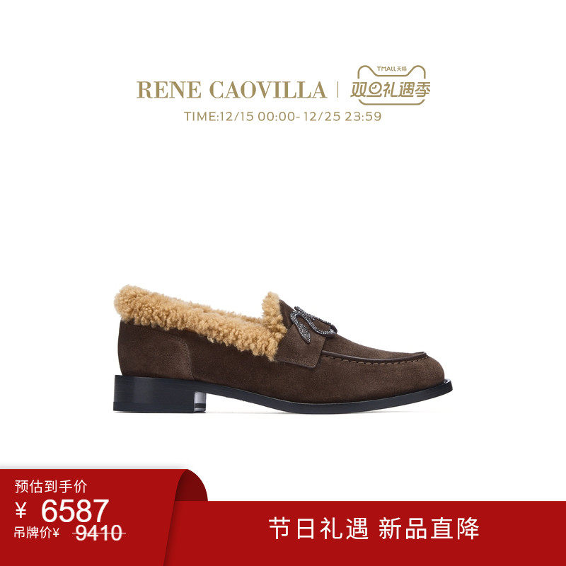 【新品直降】RENE CAOVILLA MORGANA系列水钻女士乐福鞋
