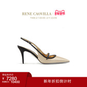 LILY系列尖头水钻女士露跟凉鞋 CAOVILLA 折扣倒计时 RENE