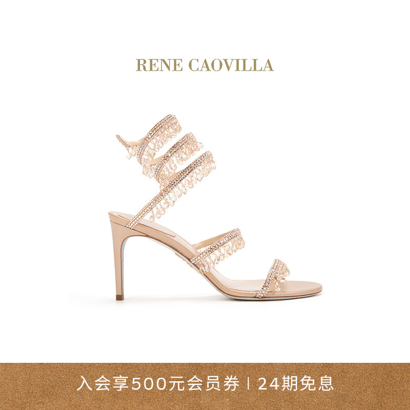 RENE CAOVILLA CHANDELIER系列水钻高跟凉鞋RC女鞋 - 封面