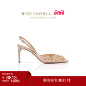 ARETHA系列水钻露跟女士高跟鞋 CAOVILLA 折扣倒计时 RENE