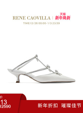 【新年折扣】RENE CAOVILLA CATERINA系列水钻女士高跟凉鞋