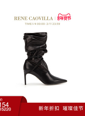 【新年折扣】RENE CAOVILLA CLEO系列尖头女士高跟靴子