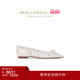折扣倒计时 RENE CAOVILLA CINDERELLA 白色尖头芭蕾舞平底鞋