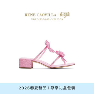 CAOVILLA RENE CATERINA系列水钻蝴蝶结女士凉鞋 春夏新品
