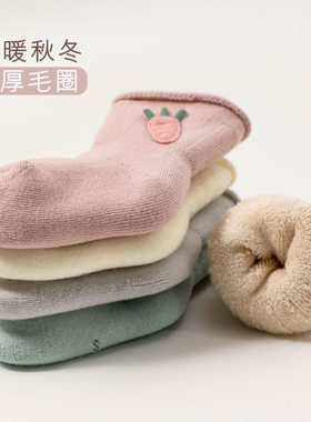婴儿袜子秋冬加厚保暖中筒棉袜