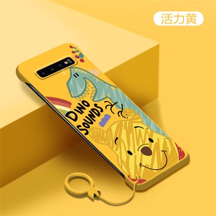 适用三星s10手机壳note10卡通note10+可爱note9无边框s9超薄s9+磨砂plus男女新款情侣半包硬防摔保护套网红潮