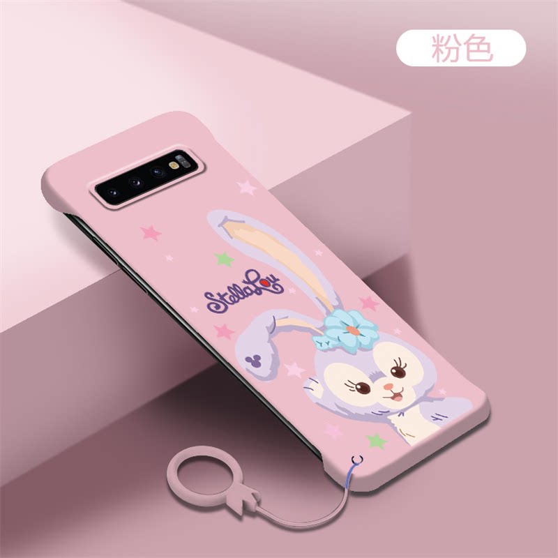 无边框适用三星s10手机壳s10+星黛露note10可爱s9半包s9+少女note9新款5g硬壳挂件散热超薄卡通保护套潮外壳