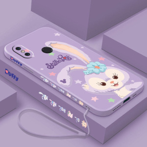 送挂绳小米8手机壳星黛露小米8se女款小米8青春版侧边带图案屏幕卡通可爱液态硅胶软全包磨砂超薄保护套防摔